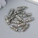 Counter Metal for creativity "Balls and loops" silver G077B768 1.3x0.5 cm