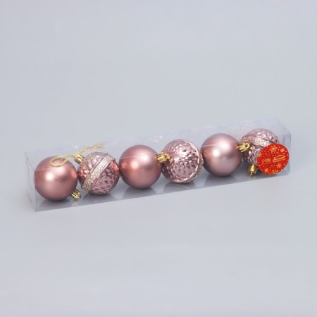 Set of balls plastic D-6 cm, 6 pcs "Lauren"-2