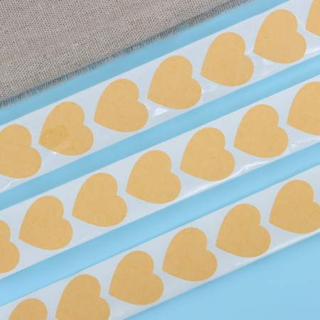 Craft stickers in the roll "Heart", 500 pcs, 2.5 x 2.5cm-2