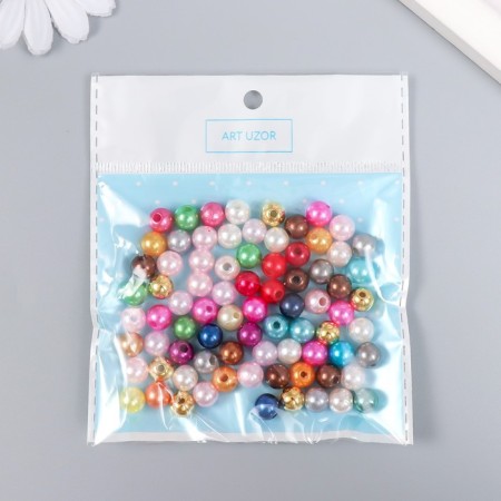Beads for creativity "pearls of color" set D = 0.8 cm 20 g-2
