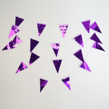 Garland "flags", 20 flags, 10 meters, indigo color