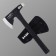The ax is multifunctional, black, 550 g, 28x16 cm