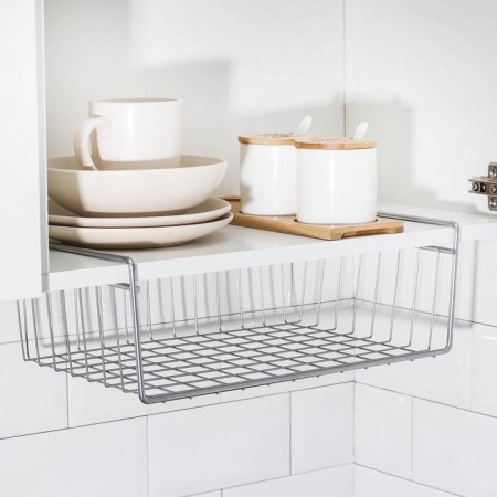 Mesh -mounted mesh -mounted basket 40 × 26 × 10 cm, chromium color-1