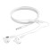 Hoco M64 headphones, wired, liners, 1.2 m, white
