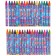 Wax pencils, set of 36 colors, mixes