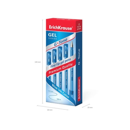 Gel pen Erichkrause G-Tone, node 0.5 mm, letter line length 500 meters-7