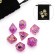 A set of dice "Game time" for D&D (Dungeons and Dragons, DND), series: D&D, "Amethyst", 7 pcs