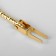 Handle for the bag "Reflected frame", metal, for a puncture, 13 × 9 cm, gold color