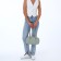 Women's bag with lightning, green color