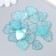 Decor for creativity Plastic "Heart" Harography Blue Set 20 pcs 1.6x1.6 cm