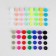 Plastic buttons, D = 12 mm, 150 pcs, in the organizer, colorful color