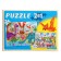 Maxi-Puzzles 2 in 1 "Unicorns + dinosaurs No. 4", 24 and 24 elements