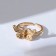 Ring "mood" butterfly, color gold, dimensionless