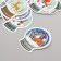 Stickers for creativity "Snow balls" embossing silver set 48 pcs 9x7x0.8 cm