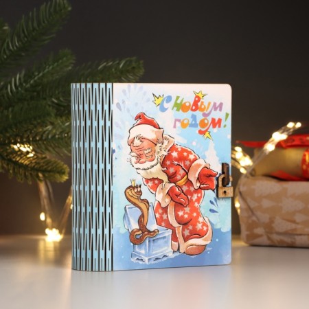 New Year's Building Book "Grandfather Frost" 14x12x5 cm