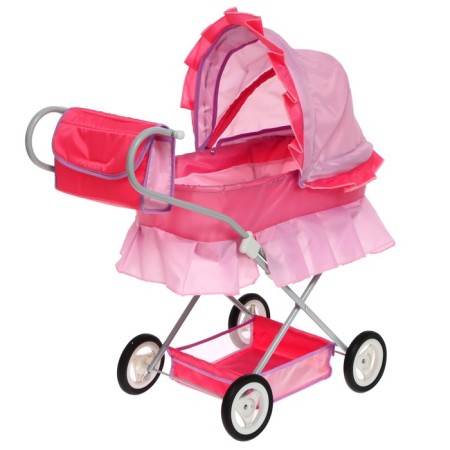 Puppet stroller No. 11, pink color with lilac