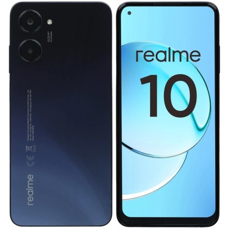 Smartphone Realme 10, 6.4 ", Samoled, 2 SIM, 4 GB, 128 GB, 50 MP, 16 megapixels, 5000 mAh, black