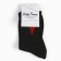 Women's socks, black color/red heart, size 23-25