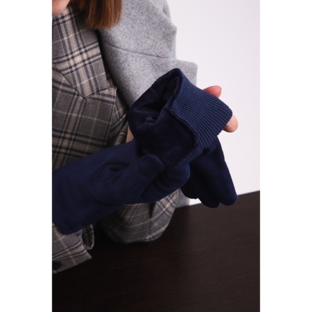 Gloves are female, dimensionless, without insulation, blue color-4