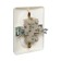 Double rosette with the Luazon Lighting "Orion" curtain, 16 a, hidden, with salary, white