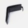 Men's purse on the button, a department for bills, for cards, black color