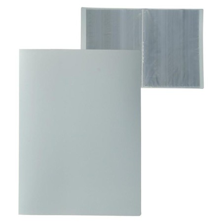 Folder with 30 A4, 500 microns, Calligrata, texture "Sand", Gray