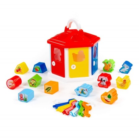 Developing toy "Logic House", with a sorter-2