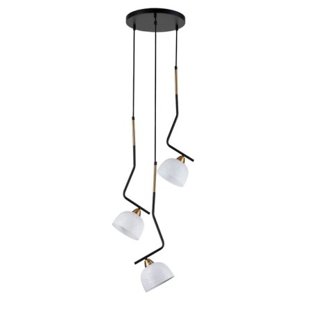 Suspended Indigo lamp, 10005/3p Black. 3x40W, E27, 450x450x655/2190 mm, white color-1