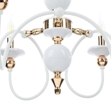 Milano chandelier 6he14 40W white-gold 68x68x79 cm-7