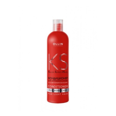 Hair conditioner OLLIN Professional Keratine System Home for Light Hair, 250 ml