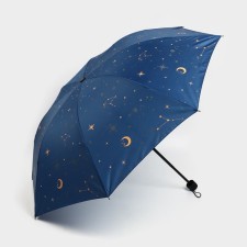 Women's Mechanical “Cosmos” umbrella, 8 spokes, d = 95, dark blue color