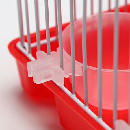A cell for rodents equipped RT-2Q, 22 x 16 x 20 cm, red (packing 30 pcs)-8