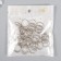 Connecting ring metal silver 2.2x2.2 cm set 50 pcs