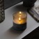 LED candle golden, 10 × 10 × 10 cm, plastic, glass, AAX2 batteries (not complete), glow warm white