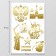 Stickers (stickers) "Patriotic" 10x15 cm, color gold, 5-314