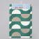 House rug of the share "Sphere", 40 × 60 cm, green-beige color