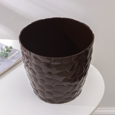 Pot with the pallet "pebbles", 5 l, chocolate color-2