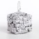 Monetnik cosmetic bag, white/black color