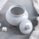 Sugar "Rubin", 500 ml, with a lid, white color