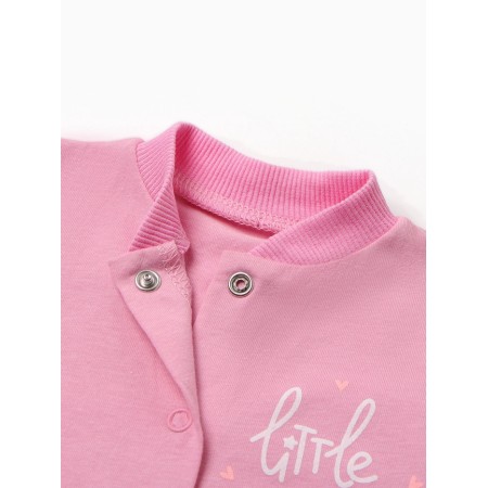 Details for children with closed legs "bunny", pink color, height 68-1