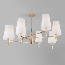 Ceiling chandelier with lampshades Milazzo, 40W, E14, 90x90x50.5 cm