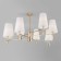 Ceiling chandelier with lampshades Milazzo, 40W, E14, 90x90x50.5 cm