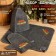 Set for the bath "100% man! For 100% bath" embroidery hat, rug and mittens