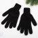 Female gloves, black color, size 18
