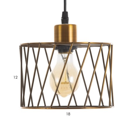Lamp Bayerlux "Rumba" E27 40W gold 18x18x12-112cm-5