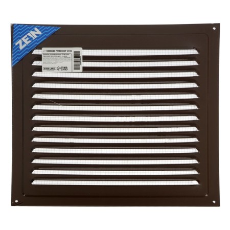 Ventilation grate Zein Lux RM3030KR, 300 x 300 mm, with a grid, metal, brown-8