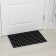 Muddy mud -bearded rug 40 × 60 × 1.6 cm, black color