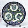 Largan Rishtan ceramics "Patterns", 33 cm, deep, blue