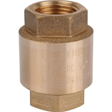 Reverse valve Stout SVC-0012-000015, 1/2 ", spring, coupling, with a plastic saddle