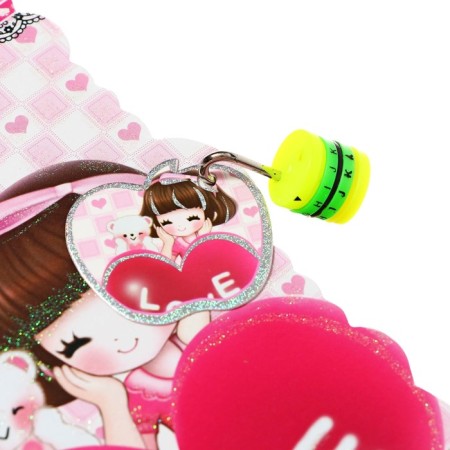 Notebook in a gift box, on a lock A6, 50 sheets, line, anime mix-9